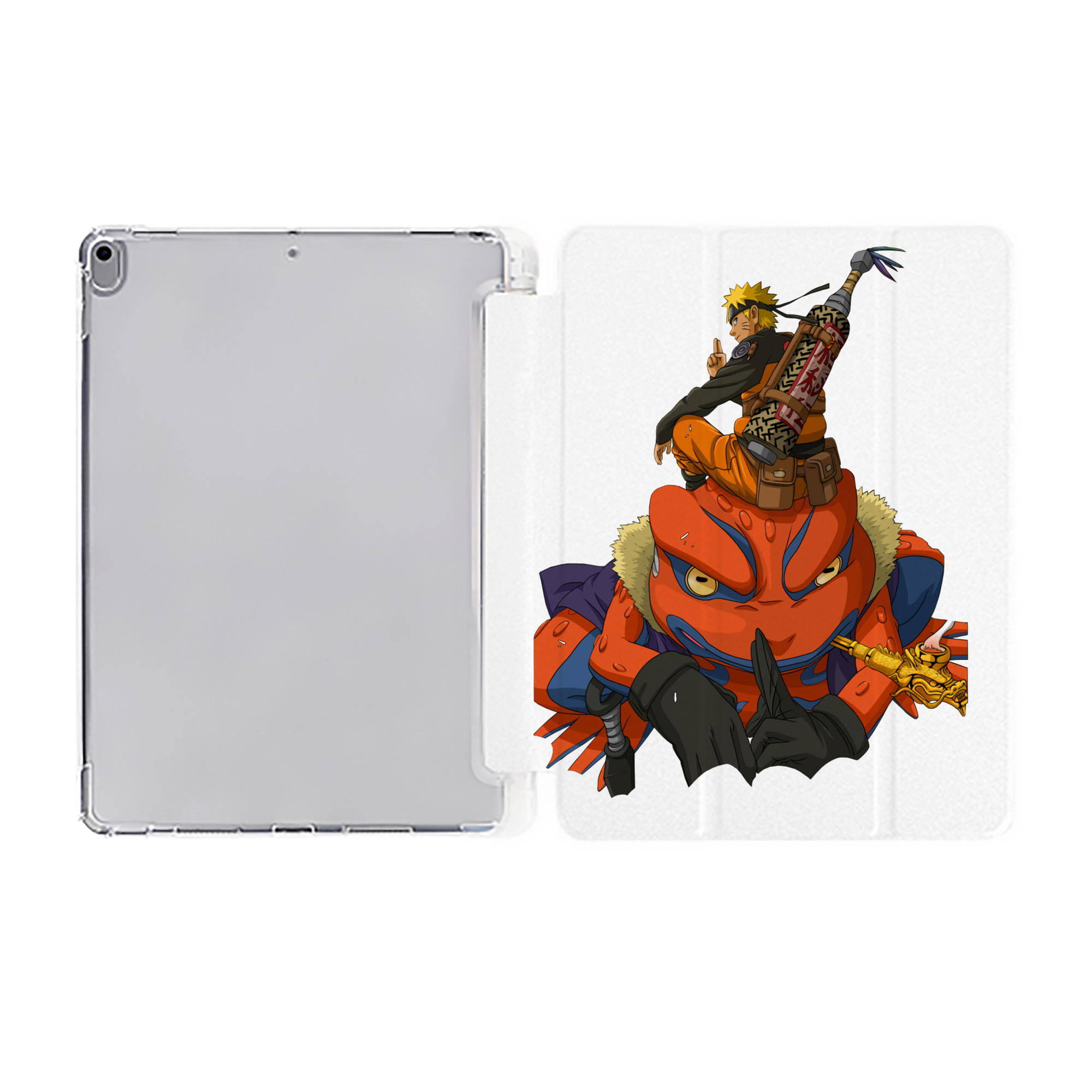 （画像用） NARUTO -ナルト- うずまき ナルト Uzumaki Naruto IPad ケース ペン収納付き 三つ折りスタンド PUレザー×シリコン 対応機種9.5/10.5/10.9インチ